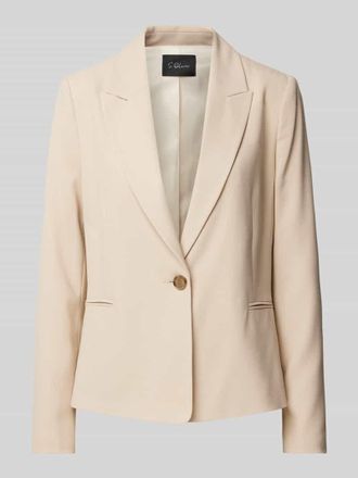 s.Oliver Black Label Regular Fit Blazer mit Viskose-Anteil in Piqu&eacute;-Qualit&auml;t in Sand, Gr&ouml;&szlig;e 38