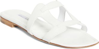 Manolo Blahnik Grellanu Slide Sandal in White at Nordstrom, Size 10.5Us