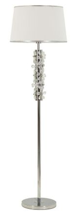 Mauro Ferretti Flor L&aacute;mpara De Pie Plateado Cm &Oslash; 45x157