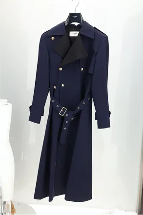 Celine Womens Trench Coat Tux Ink & Raincoats