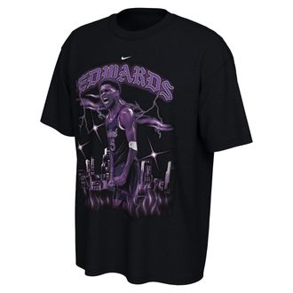 Nike Anthony Edwards Minnesota Timberwolves City Edition Nike Mens NBA T-Shirt in Black | IX5400-010