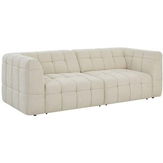 Vente-Unique Vente-unique - Divano 3 posti con seduta scorrevole elettrico in Tessuto Beige - nelosa