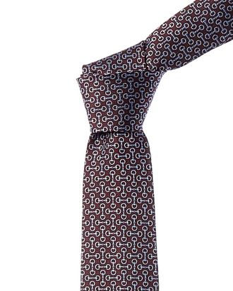 Gucci Horsebit Jacquard Silk Tie