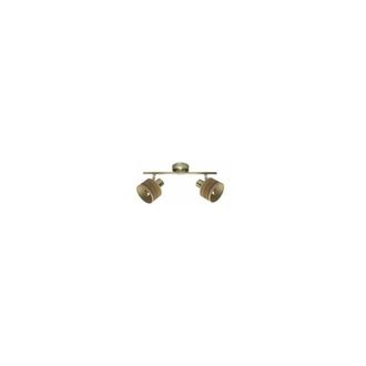 Fabrilamp Fabrilamp - Regleta Nando 2xe14 Cuero/mad.oscura Focos Orientables 16x36,5x10 Cm