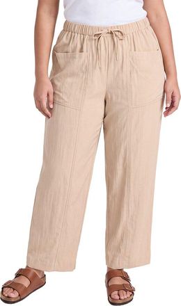Anne Klein Plus Pull-On Straight Ankle Pant