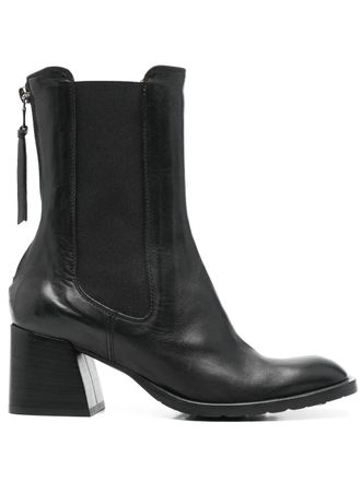 Mara Bini 60mm leather ankle boots - Black