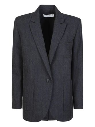 Iro wool single-breasted blazer - women - Wool - 40 - Blue
