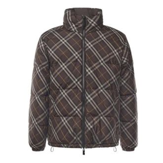 Burberry Snowdon Reversible Down Jacket - female - Burberry - Winter Jackets - Brown - L - Jackets