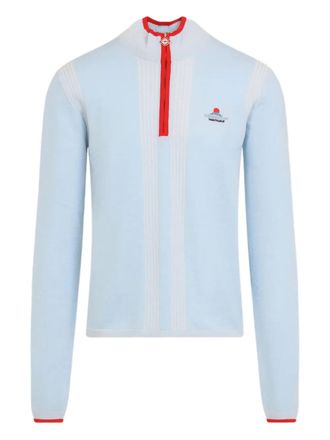 Casablanca half-zip striped sweater - Blue