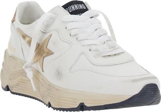 Golden Goose Womens White Sneaker With Side Star Detail Goat Trainers