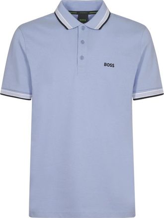 HUGO BOSS Paddy Polo Shirt - Heren - Polos - Blauw - S - Katoen - Tops