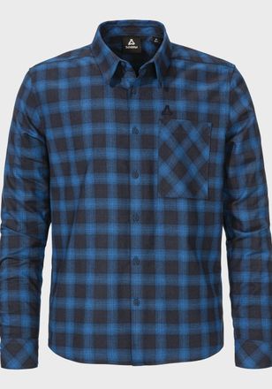 Sch&ouml;ffel Outdoorhemd SCH&Ouml;FFEL Urban Shirt Style Kleion MNS, Herren, Gr. 48, Normalgr&ouml;ssen, blau (8405, blau), Oberstoff: 100% Baumwolle, V-Ausschnitt, Hemden O