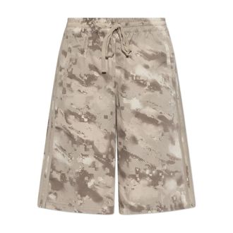 adidas Logo Shorts - Dames - Korte Broeken - Beige - S - Katoen - Korte Broeken