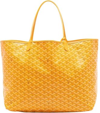 Goyard Bolso Tote Vintage Pre-owned con Estampado de Firma - Pre-owned - Mujer - Amarillo - ONE SIZE