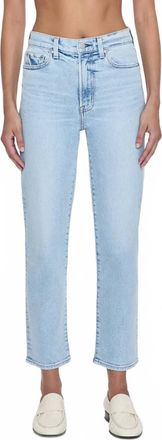 Pistola Denim Womens Charlie High Rise Classic Straight Ankle Jean In Sun-Kissed