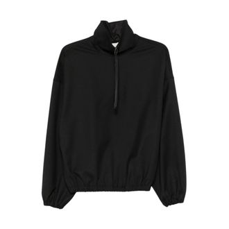 Alysi Giacca con zip corta - - Sweatshirts & Hoodies - Donna - Nero - S