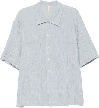 Sunflower Adam Shirt - Heren - Korte mouwen Overhemden - Blauw - L - Overhemden