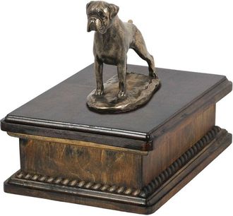 OEM Boxer, Boxer Iii - Urna Para Cenizas De Perro, Urna Cl&aacute;sica Con Estatuilla, Urna Elegante Con Perro De Art-dog