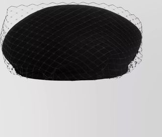Maison Michel new bonnie veil round shape hat