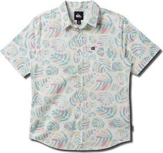 Quiksilver Shades Classic Short Sleeve Button-Up Shirt in Off White at Nordstrom Rack, Size X-Large