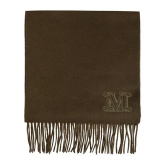 Max Mara Winter Scarves, female, Green, Size: ONE SIZE Wsdalia Cashmere Scarf