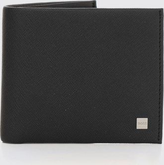 HUGO BOSS Set portafoglio + portachiavi in pelle saffiano rigenerata