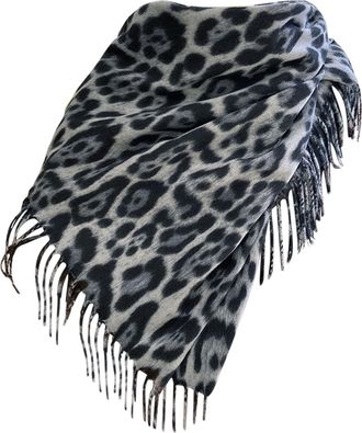 Generic Women Large Leopard Animal Print Lightweight Soft-touch Rectangle Everyday Scarf Women Fall Winter Scarf Classic Leopard Print Scarfs Warm Soft Chunky