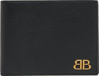 Balenciaga Mens Supreme Leather Bifold Wallet