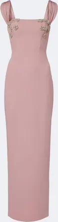 Rachel Gilbert Malia embellished cr&ecirc;pe corset gown