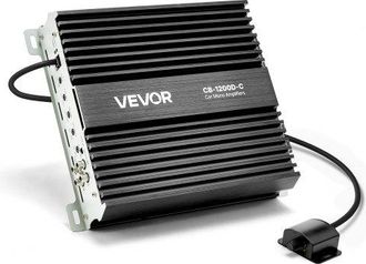 OEM Amplificador Monobloque A Coche 1200 W, Rms M&aacute;x. 1/2/4 Ohmios, Clase D, Con Control Remoto De Nivel Subwoofer, Filtro De Paso Bajo, Refuerzo De Graves