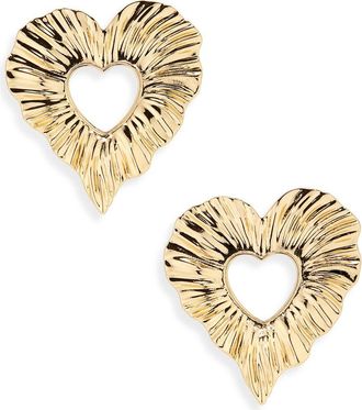 Miranda Frye Amour Heart Drop Earrings in Gold at Nordstrom