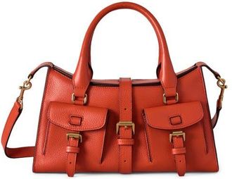 Mulberry Small Roxanne Leather Crossbody Bag in Coral Orange at Nordstrom
