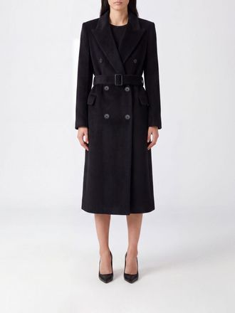 Tagliatore Cappotto lungo doppiopetto in alpaca e lana con cintura