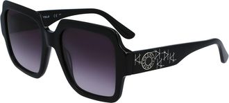 Karl Lagerfeld KL6104SR 001 Womens Sunglasses Black Size 53