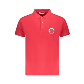 Trussardi Polo Shirts, male, Red, Size: 2XL Cotton Polo Shirt