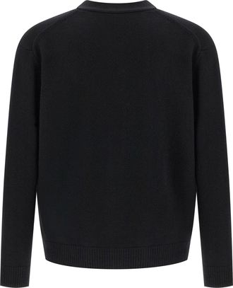 Maison Kitsun&eacute; Fox Head Cardigan - Black