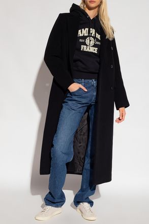 Sams&oslash;e & Sams&oslash;e Falcon Double-breasted Coat, Womens, Black