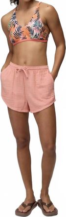 Prana Hideaways E-Waist Short In Soft Guava