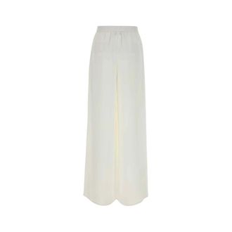 Max Mara Zachte Broek - Dames - Broeken - Wit - Maat: 2XS Zijde