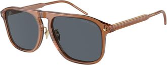 Giorgio Armani AR8212F Asian Fit 5932R5 Mens Sunglasses Brown Size 58