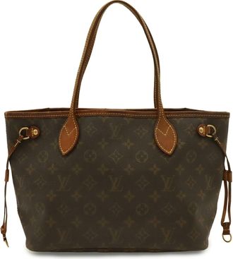 Louis Vuitton Brown Monogram White Monogram Shoulder Bag Tote Bag (Pre-Owned)