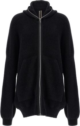 Rick Owens Hooded Wool Cardigan
