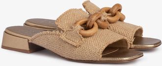 Pedro Garcia Slingback loafer in beige linen | Enna | Spring Summer 2026