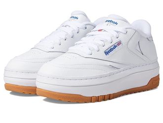 Reebok Lifestyle Womens Club C Extra Womens Shoes White/Vector Blue : 10 B - Medium, Leather