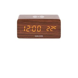 Karlsson digitale wekker Block met telefoonlader LED