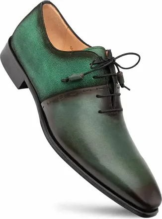 Mezlan Mens Colomer Shoes In Forest Green
