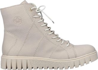 Rieker Casual Enkellaarsjes - Dames - Winterlaarzen - Beige - 39 EU - Leer - Schoenen