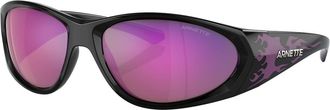 Arnette Unisex Black Resin Sunglasses - One Size