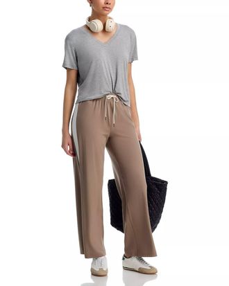 SPLITS59 Willow Airweight Wide Leg Pants In Latte/white