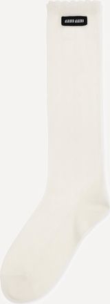 Miu Miu Cotton pointelle Socks Female III